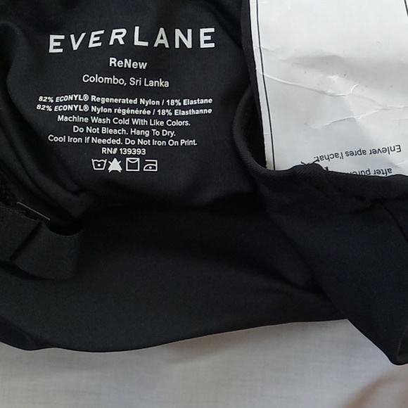 EVERLANE Bathing Suit Black Swimwear One Piece Swim Women New EXTRA LARGE XL - Picture 5 of 7